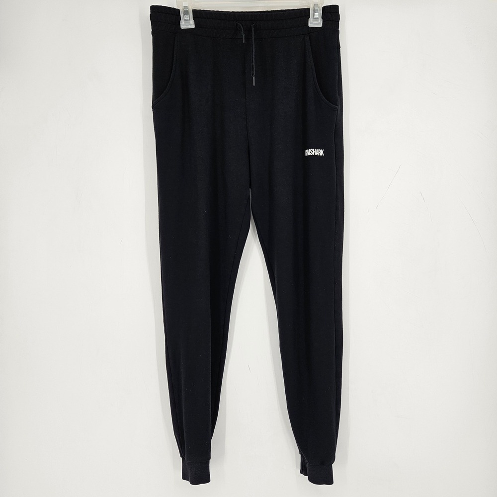 Gymshark Sweatpants Mens Medium Joggers Black Pockets Gym Workout Performance
